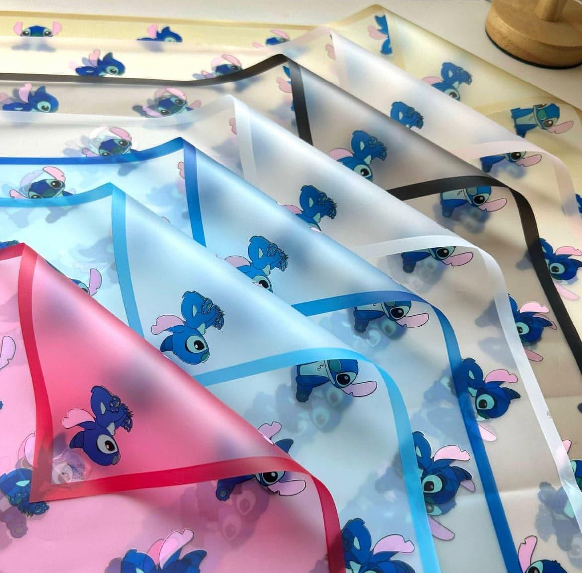 Stitch Waterproof Gift Floral Bouquet Flower Wrapping Paper,22.8*22.8 inch - HUAYI