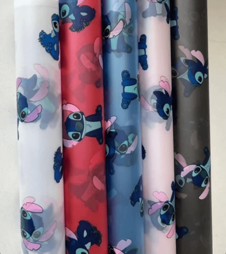 Stitch Waterproof Gift Floral Bouquet Flower Wrapping Paper,22.8*22.8 inch - HUAYI