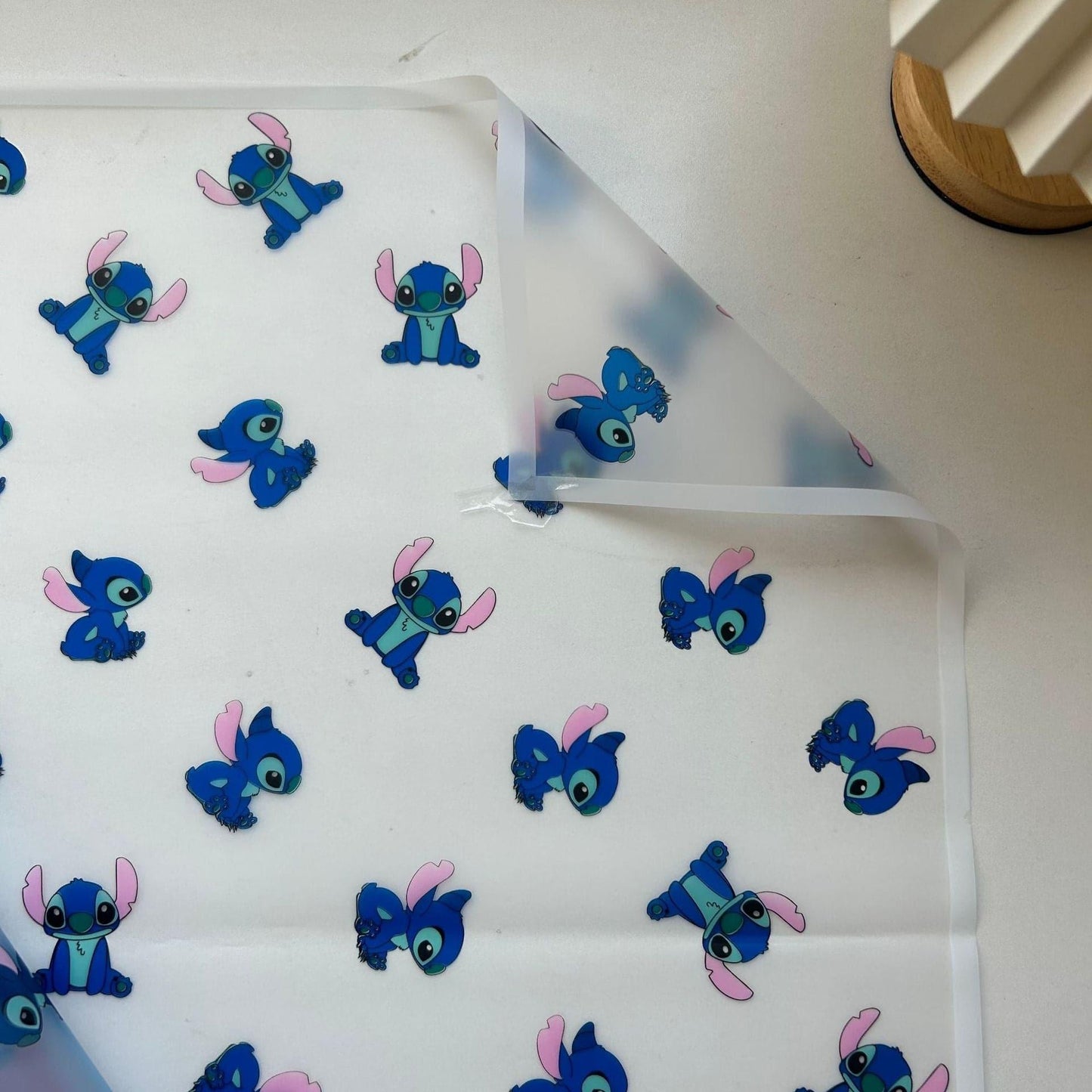 Stitch Waterproof Gift Floral Bouquet Flower Wrapping Paper,22.8*22.8 inch - HUAYI