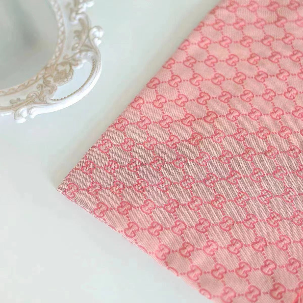 Valentine's Day Fabric Flower Wrapping Paper,1.5*0.5M.