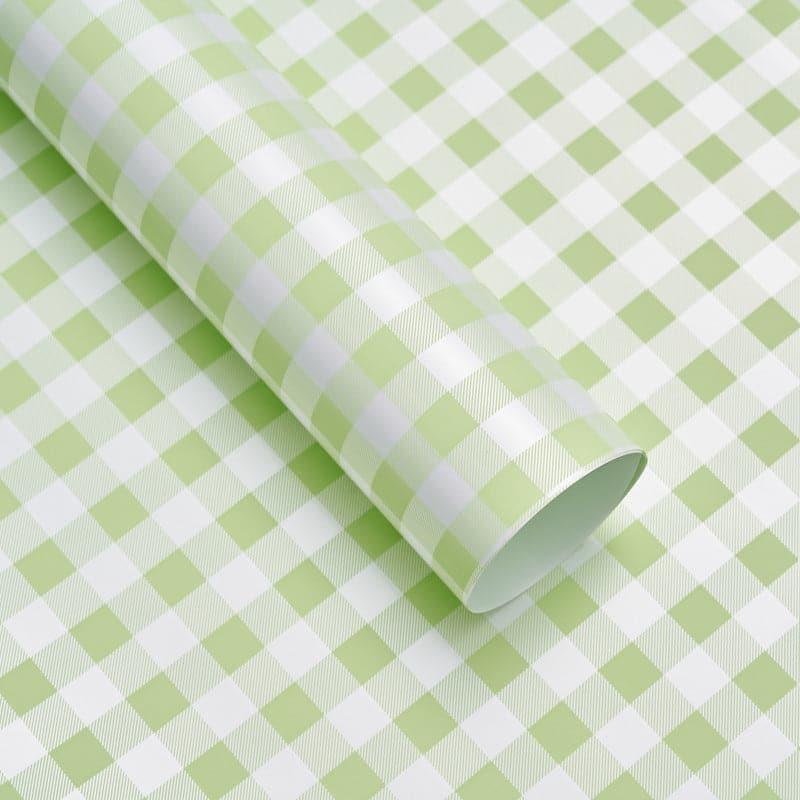 Waterproof Flower Plaid Bouquet Wrapping Paper,22.8*22.8 inch 20 sheet.