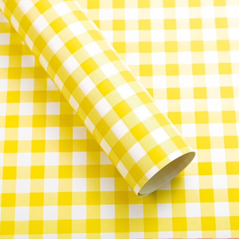 Waterproof Flower Plaid Bouquet Wrapping Paper,22.8*22.8 inch 20 sheet.