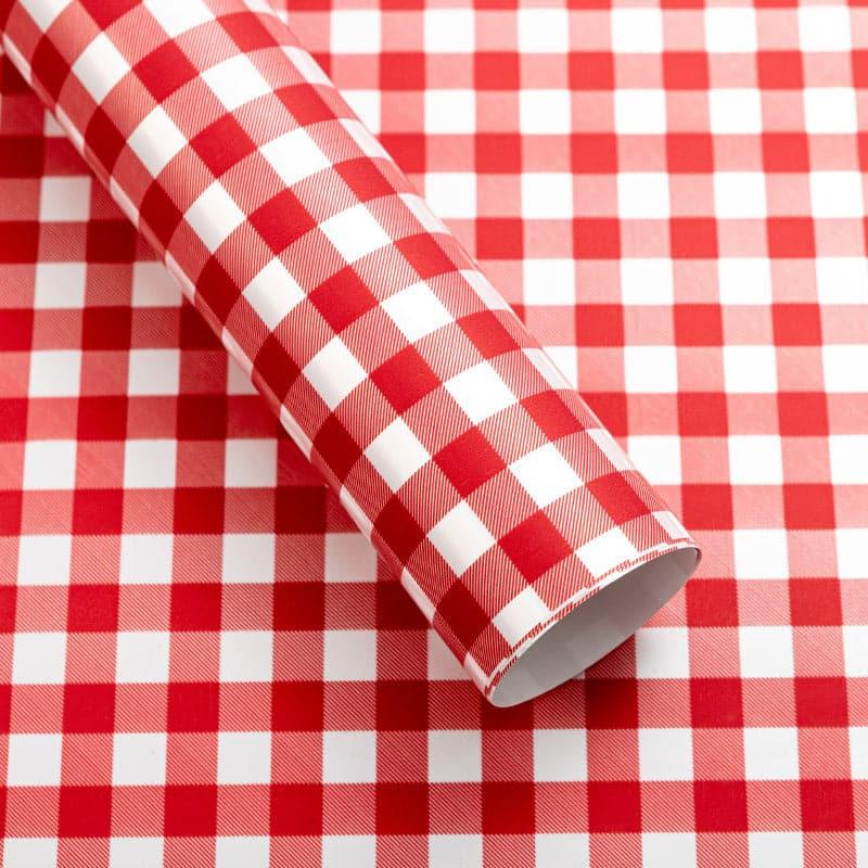 Waterproof Flower Plaid Bouquet Wrapping Paper,22.8*22.8 inch 20 sheet.