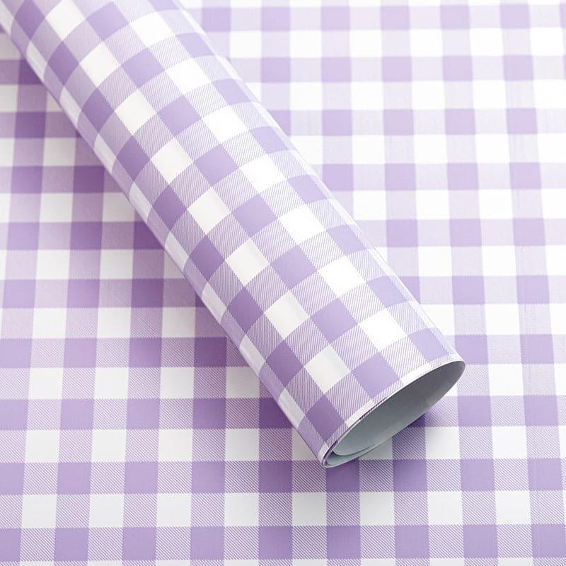 Waterproof Flower Plaid Bouquet Wrapping Paper,22.8*22.8 inch 20 sheet.