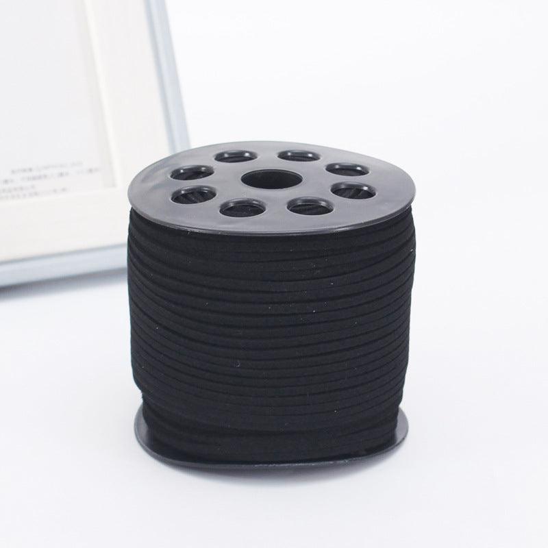 100 Yards Suede Lace Cord, Ribbon Suede Cord Faux Leather Cord Leather Crafts Lace Floral Velvet Flower Bundle Ribbon for DIY - HUAYI