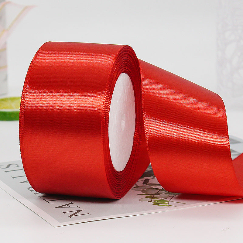 5cm Satin Ribbon Holiday Celebration Decoration Ribbon,25 yards