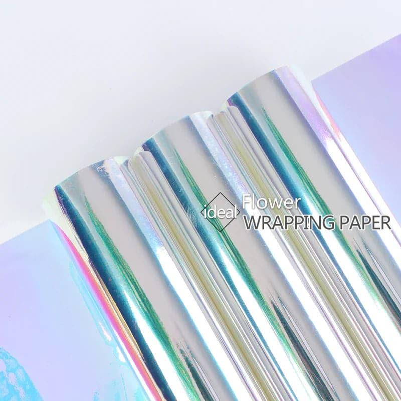 19.7 inch * 10 yards Cellophane Wrap Party Gift Supplies Iridescent Paper - Huayi Flower Wraps