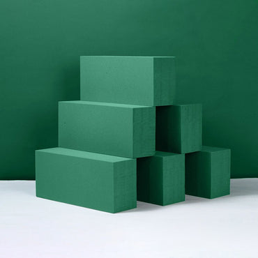 Wet Fresh Floral Foam Blocks Green Florist Foam Bricks for Spring Fresh Flower Arrangement and Crafts Supply,6.5*10*23cm