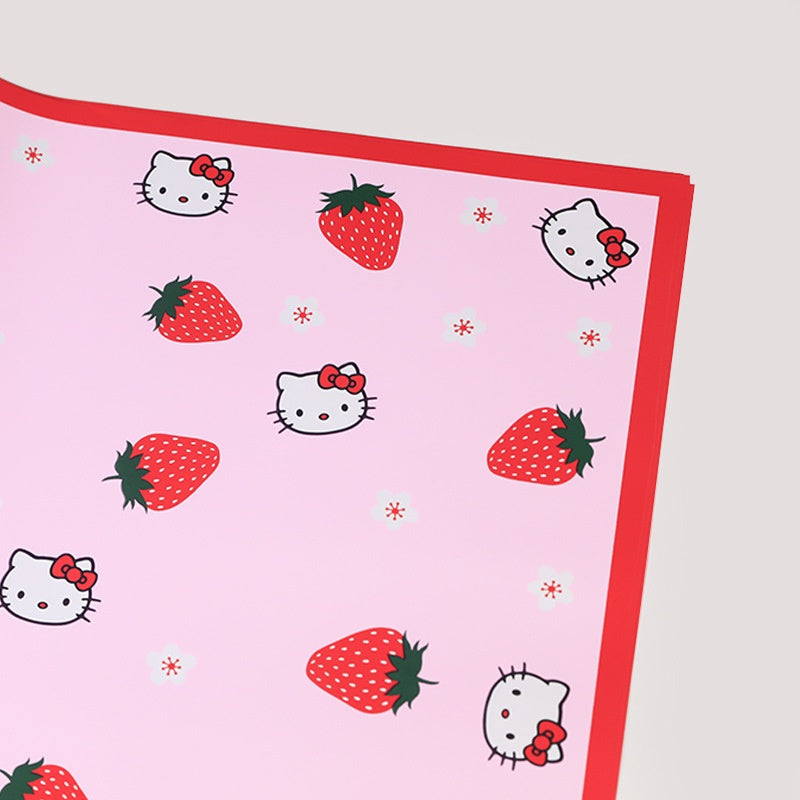 Strawberries Hello Kitty Wrapping Paper