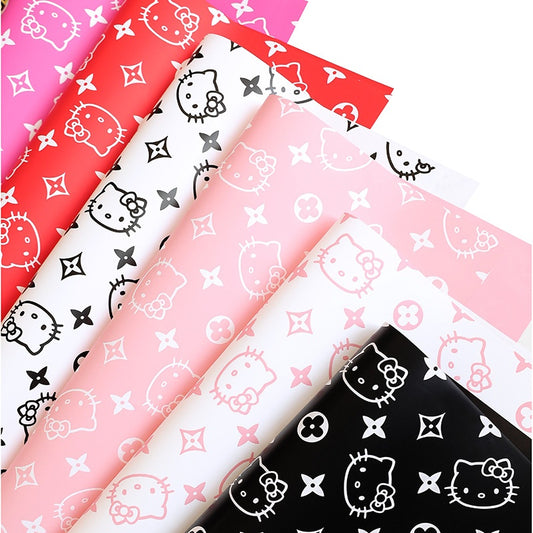 Kt Cat Korean Waterproof Flower Wrapping Paper,Pack 20 (57*57cm)
