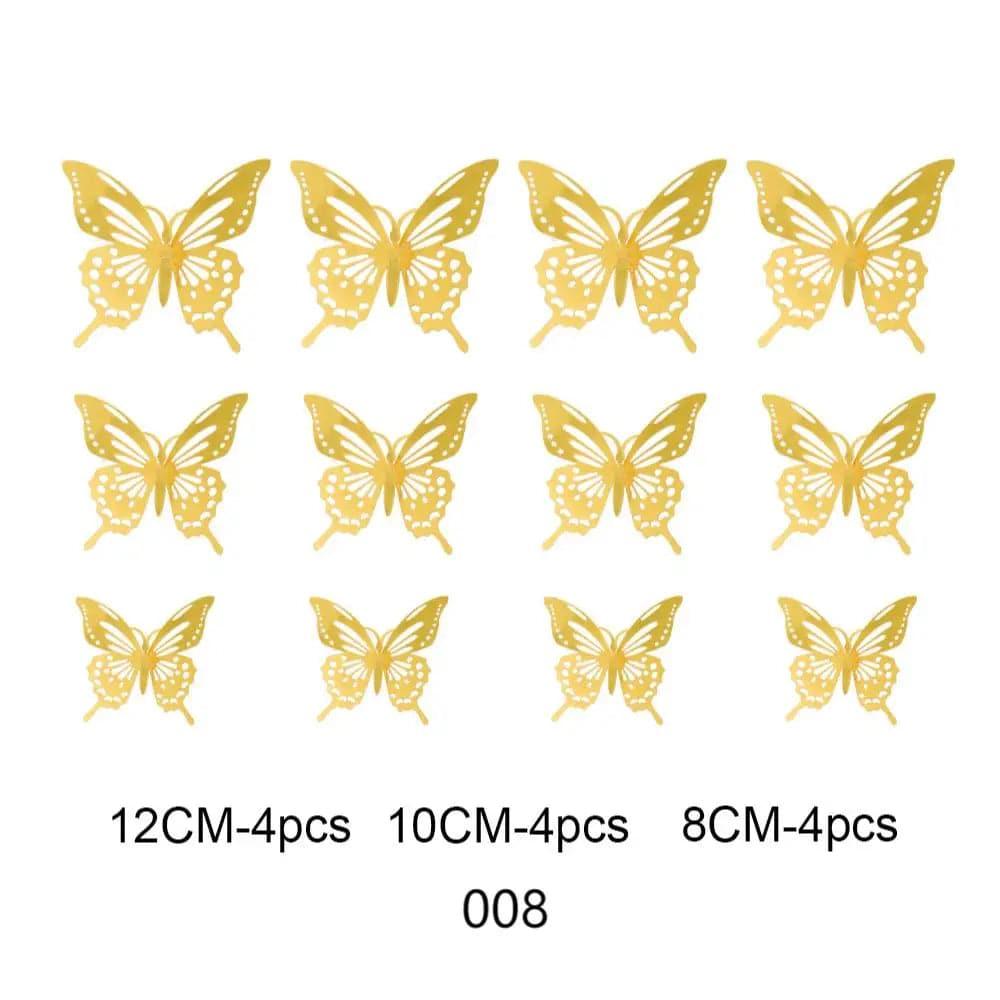 3D Butterfly Wedding Card 12pcs - Huayi Flower Wraps