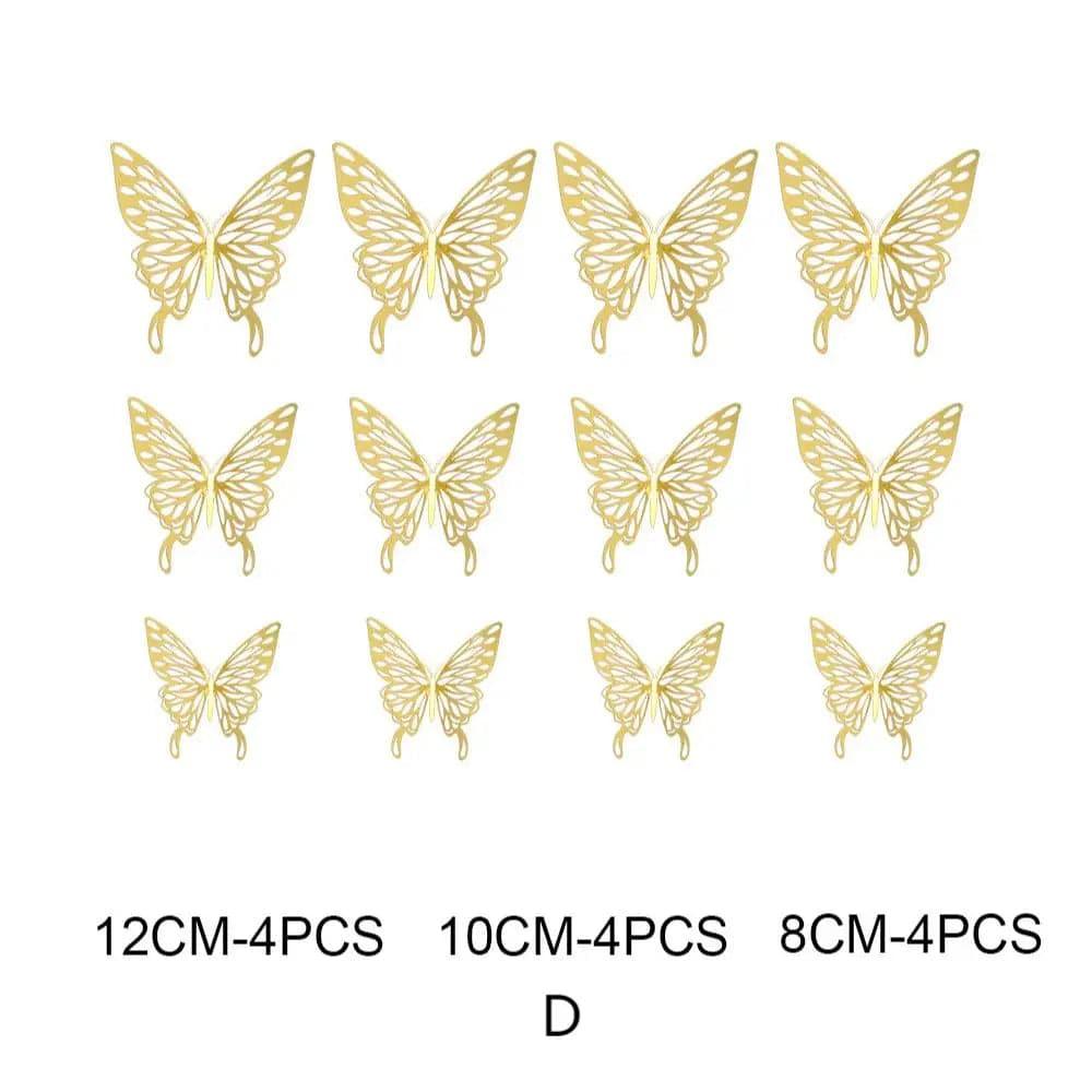 3D Butterfly Wedding Card 12pcs - Huayi Flower Wraps