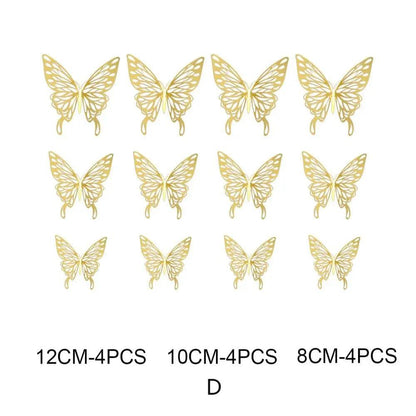 3D Butterfly Wedding Card 12pcs - Huayi Flower Wraps