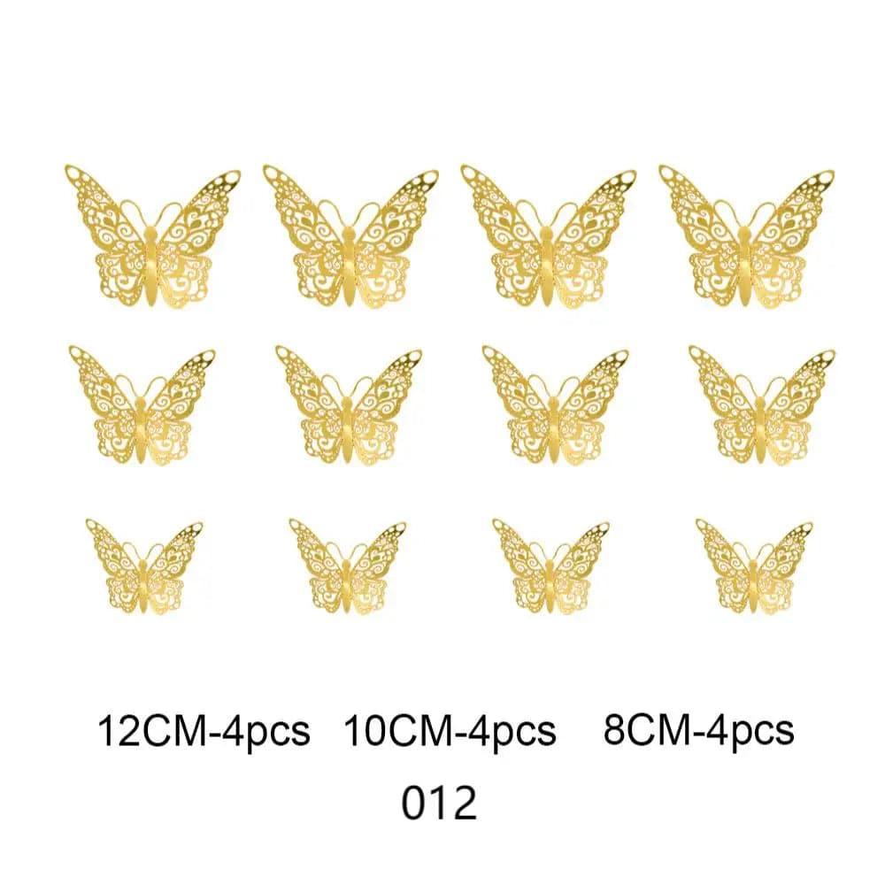 3D Butterfly Wedding Card 12pcs - Huayi Flower Wraps