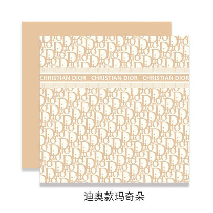 Luxury Waterproof Flower Wrapping Paper Dior Bouquet Wrapping Paper,22.8*22.8 inch - 20 sheets - Huayi Flower Wraps