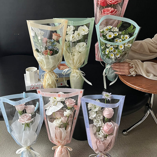 Bouquet Bag Rose Carnation Single Bag Florist Flower Sleeve Bag