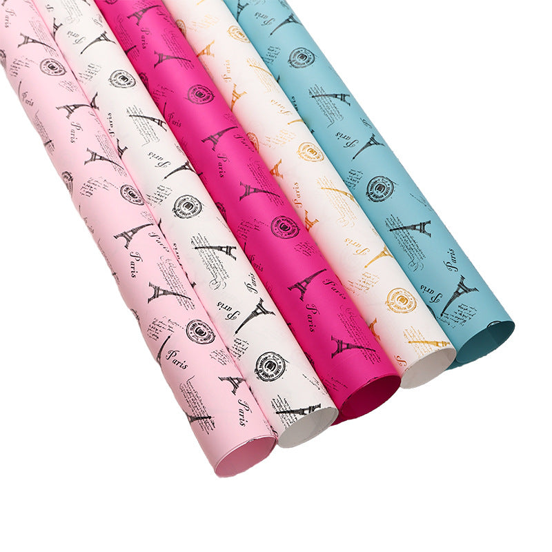 Eiffel Tower Wrapping Paper Pack 20 (57x57cm).