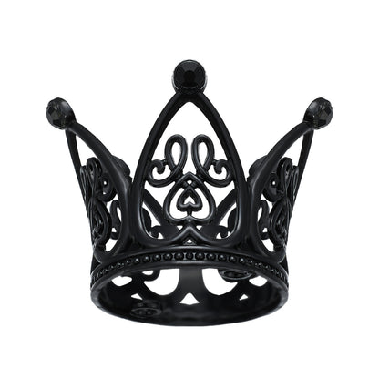 Mini Alloy Crown Cake Topper with Heart