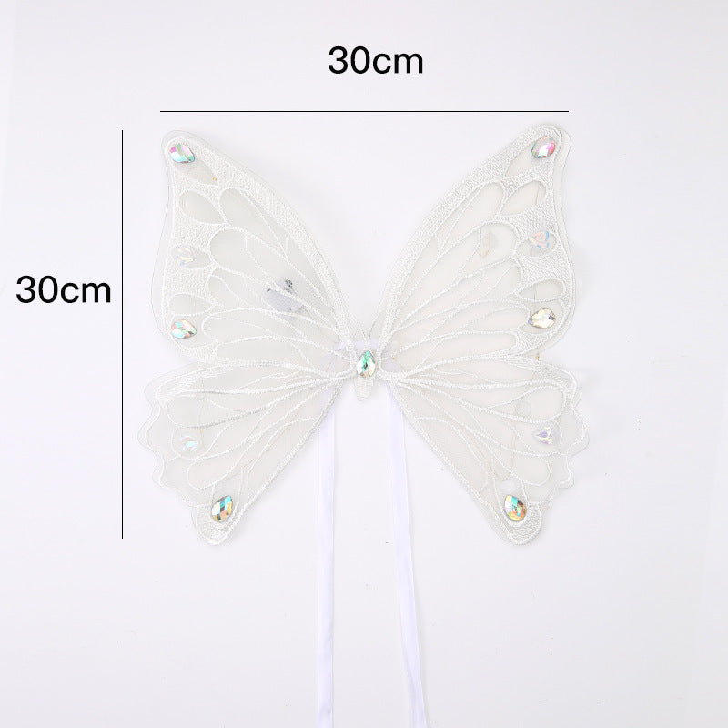 Valentine's Day Butterfly Fresh Flower Bouquet Packaging Aesthetic Glowing Ribbon with light