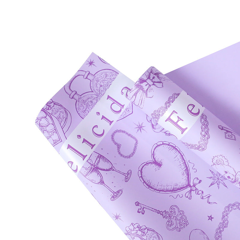 Teddy Bear Heart Bouquet Wrapping Paper  – 20 Sheets