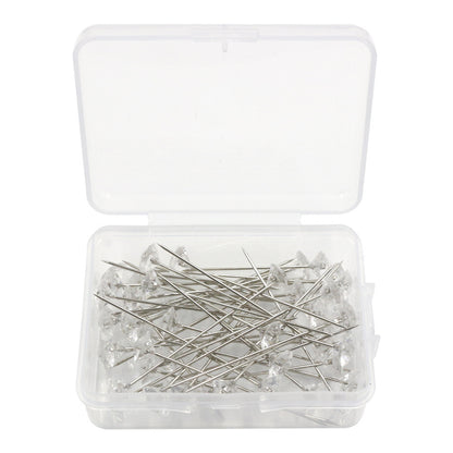 Clear Acrylic Diamond Pin – Hair, Veil & Bouquet Fixing Pin for Accessories