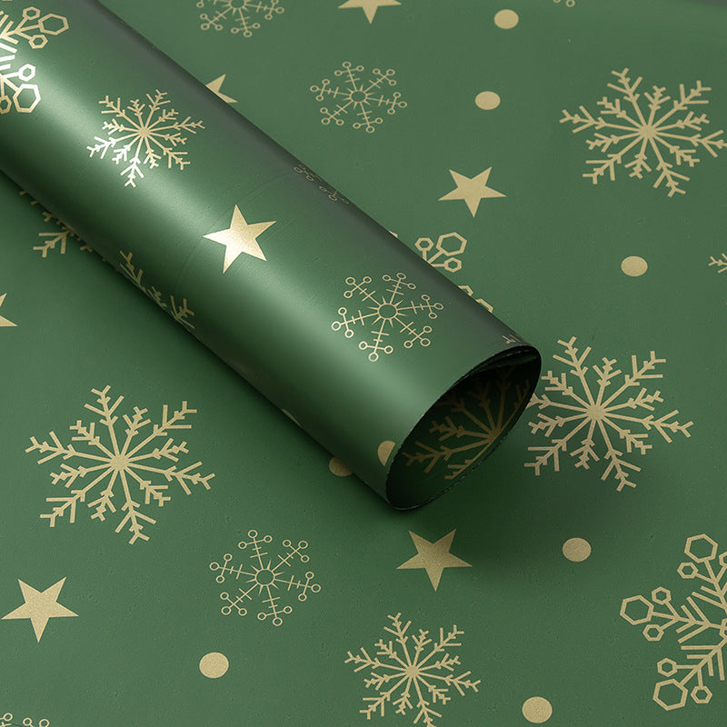 New Christmas Wrapping Paper Fresh Flower Bouquet Wrapping Paper Waterproof