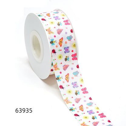 Heat Transfer Webbing Ribbon Flower