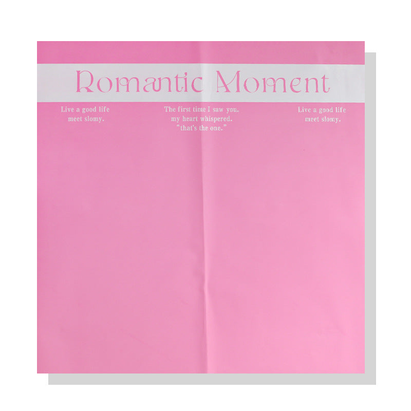 New waterproof thickened romantic moment flower wrapping paper