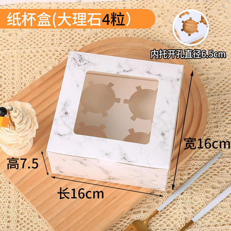 Cupcake Boxes with Holders, 10 pcs Cupcake Carrier with Handle Insert Display Window