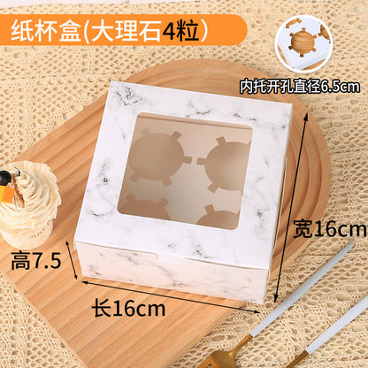 Cupcake Boxes with Holders, 10 pcs Cupcake Carrier with Handle Insert Display Window