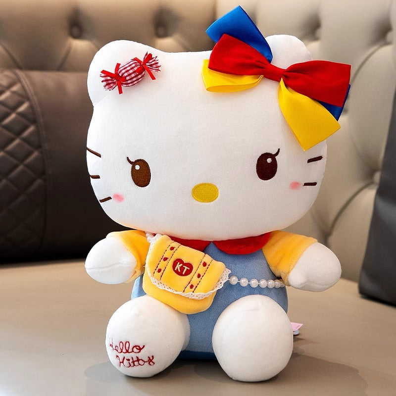 Hello Kitty Plush Doll, Kitty Cat Stuffed Toy Keychain, Gift for Girls