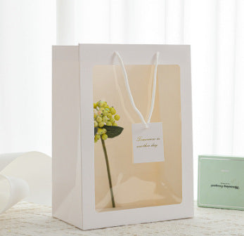 Transparent Window Bags Gift Gift Boxes Flower Bouquet Packaging Bags