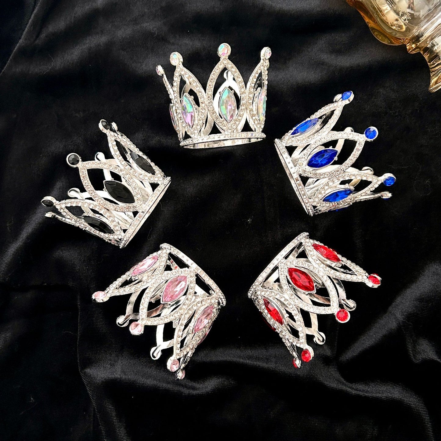 New Alloy Crown Cake Topper – Romantic Couple Birthday Decoration