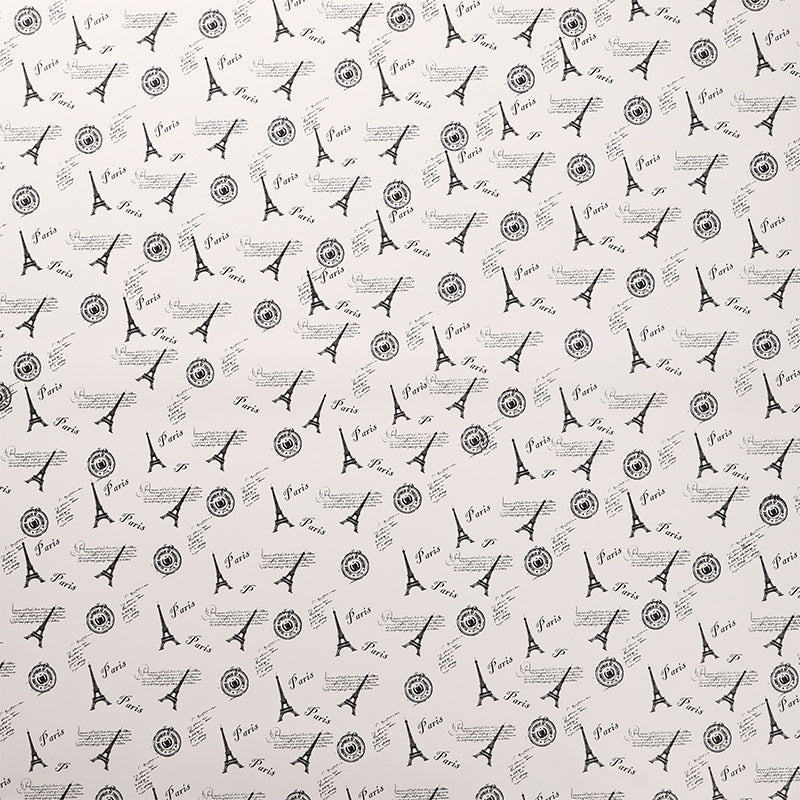 Eiffel Tower Wrapping Paper Pack 20 (57x57cm).