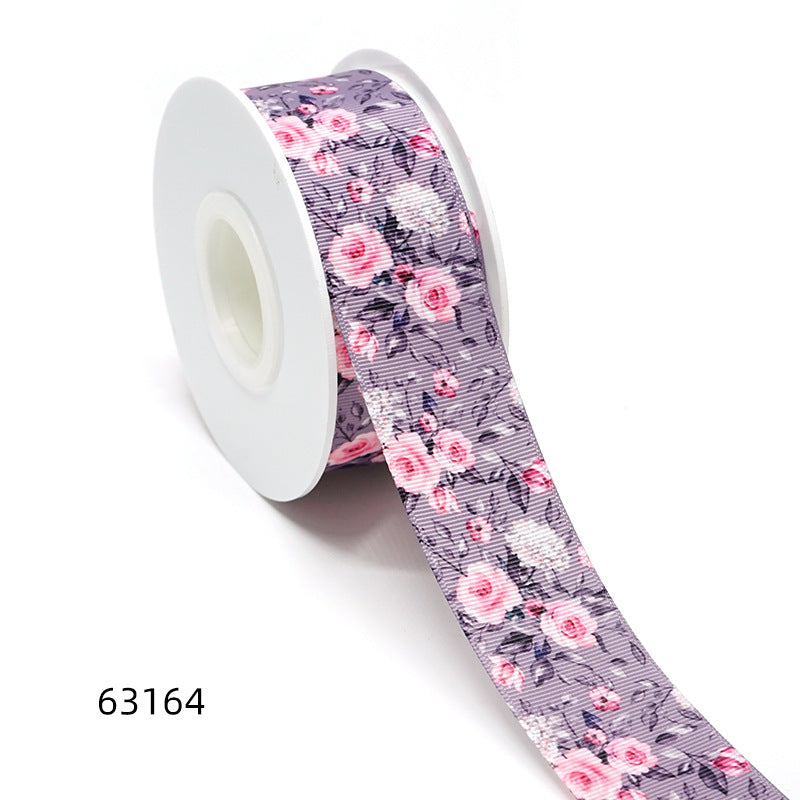 Heat Transfer Webbing Ribbon Flower.