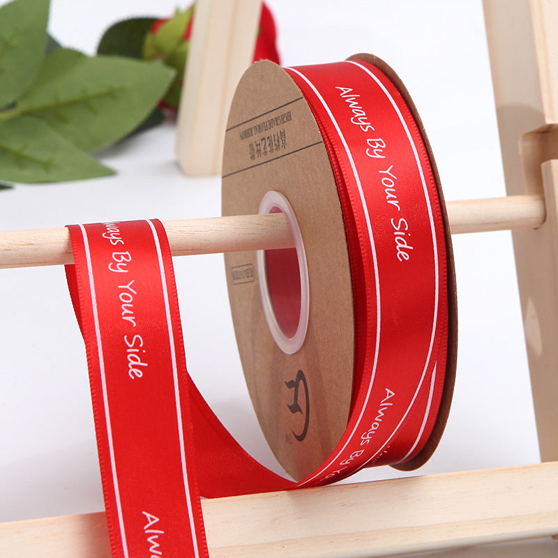 【Always】2.5CM Flower Ribbon Flower Packing Materials Cake Baking Ribbon New Ribbon,40Yards