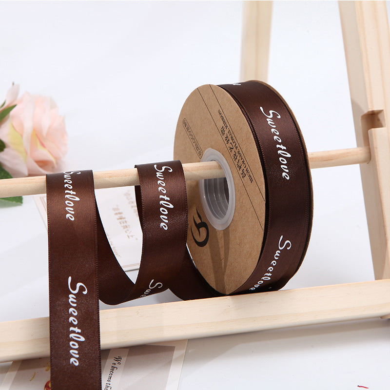 【Always】2.5CM Flower Ribbon Flower Packing Materials Cake Baking Ribbon New Ribbon,40Yards