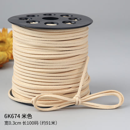 Braided Suede Cord – DIY Decorative Rope for Crafts, Leather & Tassels