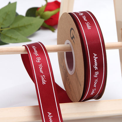 【Always】2.5CM Flower Ribbon Flower Packing Materials Cake Baking Ribbon New Ribbon,40Yards