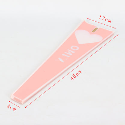 Single bag single rose packaging sleeve bag transparent opp,45×13×4CM