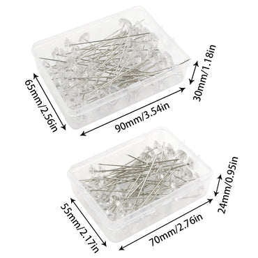 Clear Acrylic Diamond Pin – Hair, Veil & Bouquet Fixing Pin for Accessories