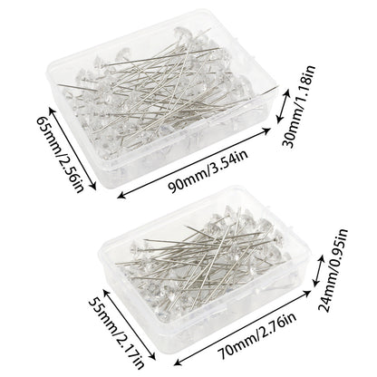 Clear Acrylic Diamond Pin – Hair, Veil & Bouquet Fixing Pin for Accessories