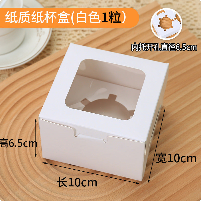 Cupcake Boxes with Holders, 10 pcs Cupcake Carrier with Handle Insert Display Window
