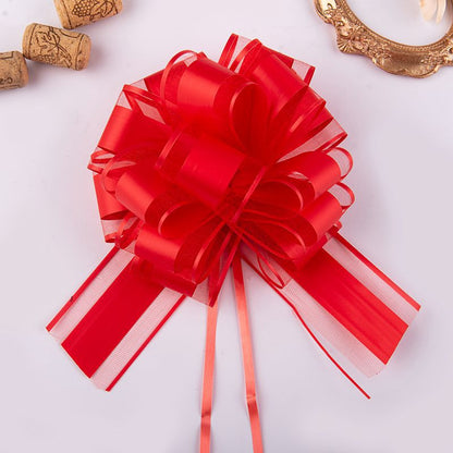 Natural Color Organza Ribbon – Solid Color Curling Ribbon for Bouquets & Gifts 20pcs