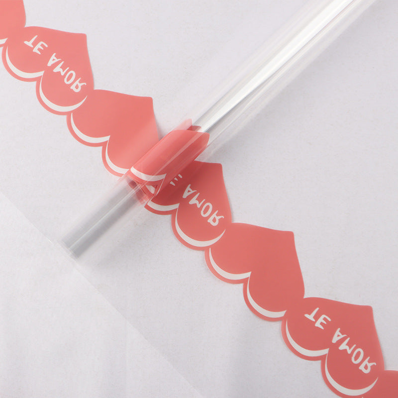 Love Heart to Heart Waterproof Wrapping Paper Flower Packaging