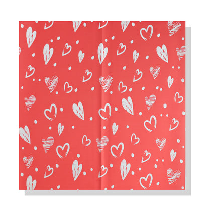 New Valentine's Day festival flower wrapping paper heart heart love bouquet paper waterproof floral packaging