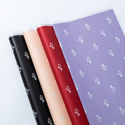 Valentine’s Day Heart Flower Wrapping Paper – Double-Sided Bouquet Paper – 20 Sheets