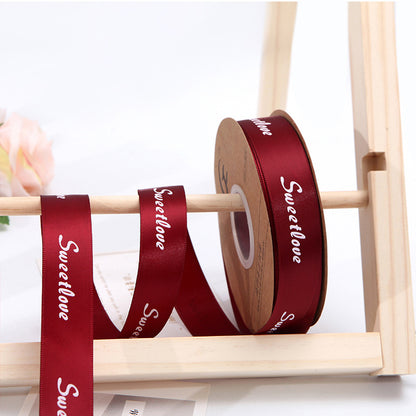 【Always】2.5CM Flower Ribbon Flower Packing Materials Cake Baking Ribbon New Ribbon,40Yards