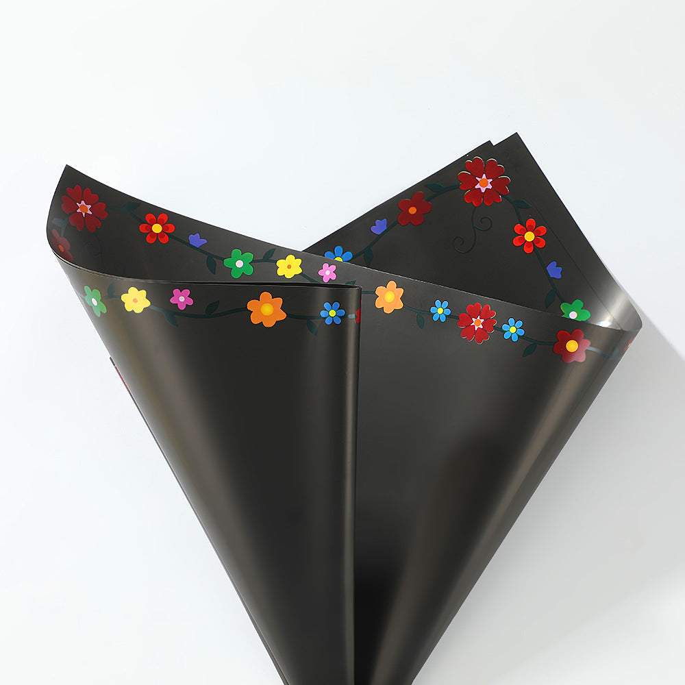 Creative Colorful Flower Wrapping Paper – Waterproof Bouquet Paper – 20 Sheets