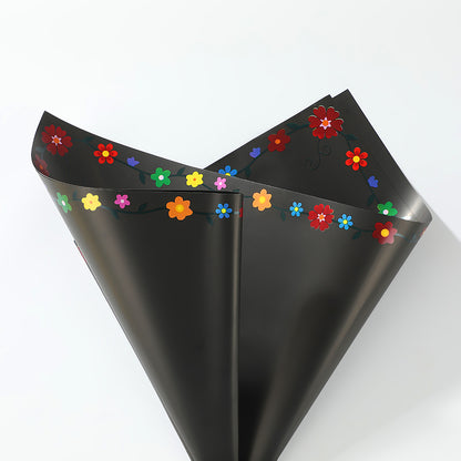 Creative Colorful Flower Wrapping Paper – Waterproof Bouquet Paper – 20 Sheets